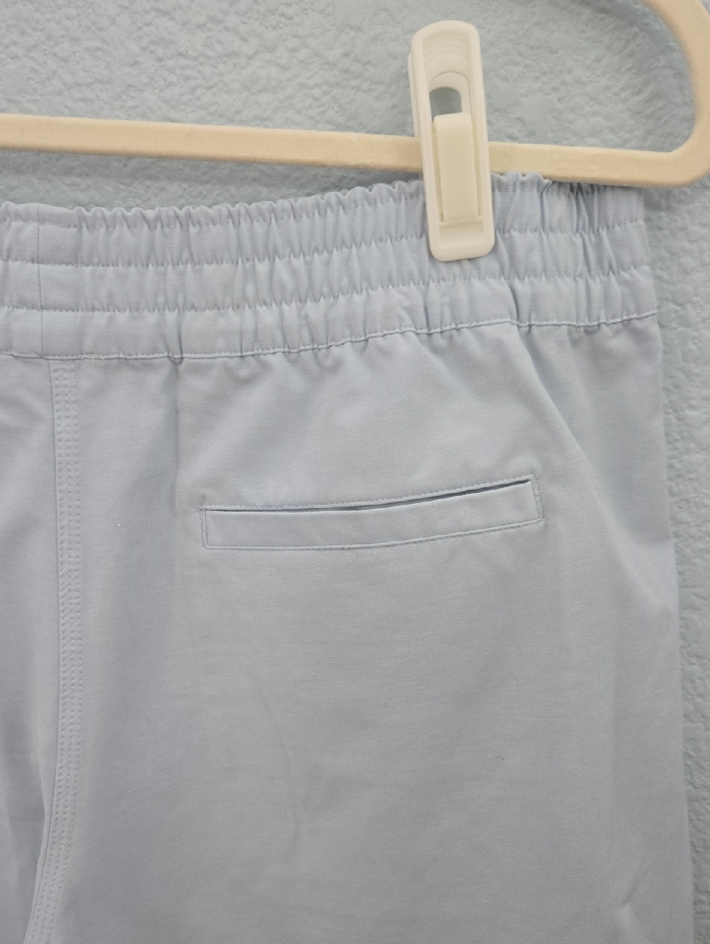 FAHERTY Casual Day Short Light Blue Elastic-Waist Front/Back Pockets Sz LARGE - Picture 7 of 10